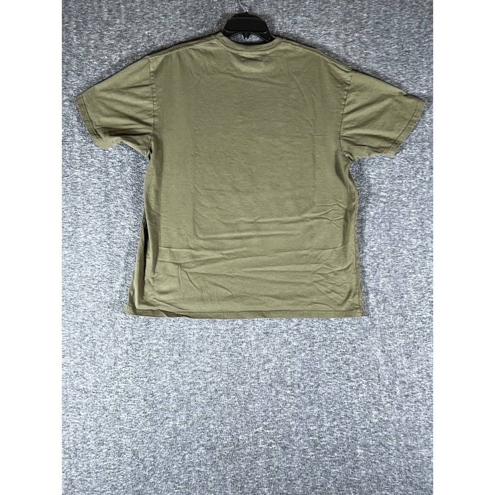 Never Broke Again Men XL Olive Green Graphic Tee YoungBoy NBA Sunset Print Shirt - Picture 2 of 8